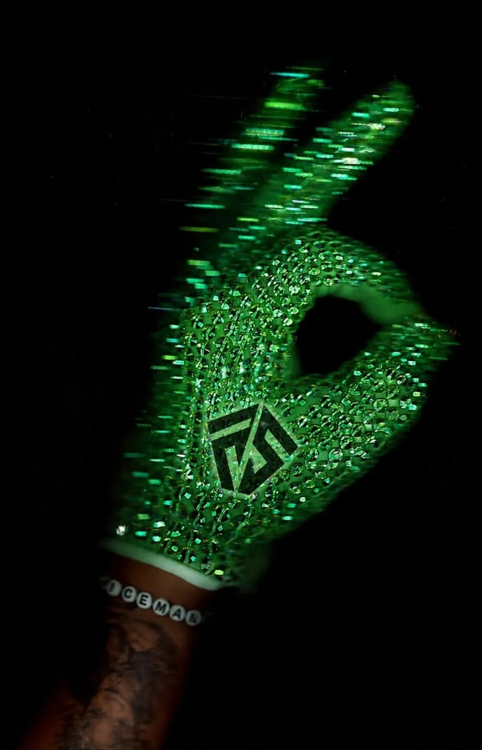 Forever Strong green glove artwork